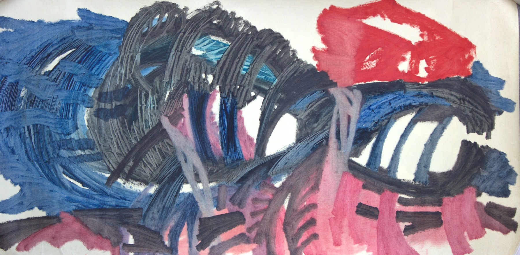 WHAP, 1992
Oil on paper
38 1/4&amp;quot; x 74 1/2&amp;quot;
TG 2874