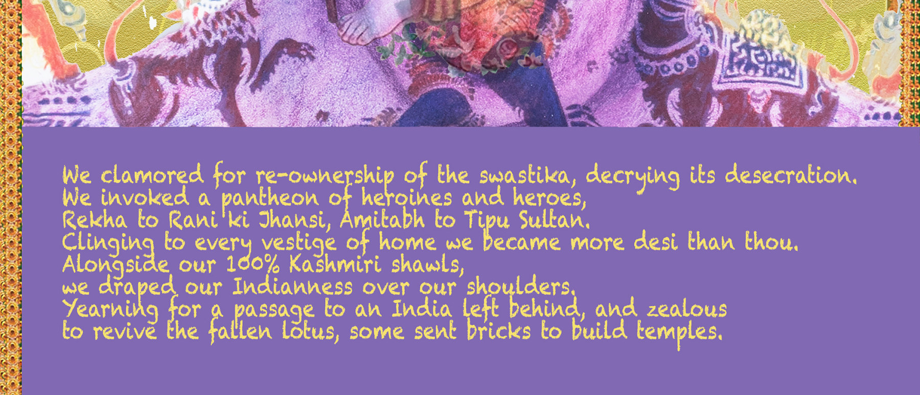 Other Half, Indian Aphorisms | 1992/2024 (Detail)
 