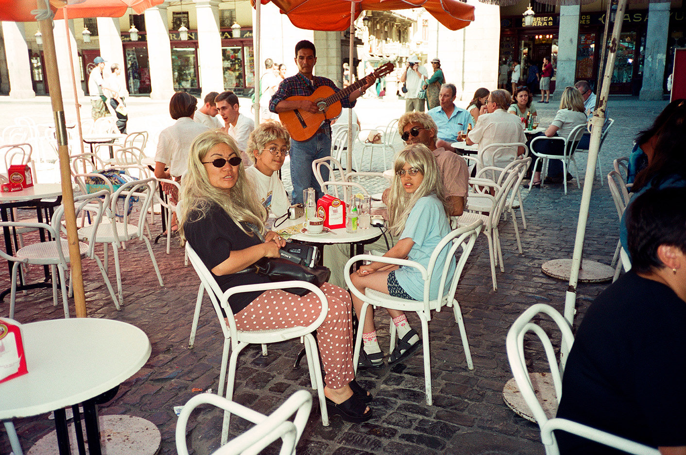 Al-An deSouza and Yong Soon Min
Tress/Pass: cafe, 1998/2024
Performance documentation, digital inkjet print
12" x 16"