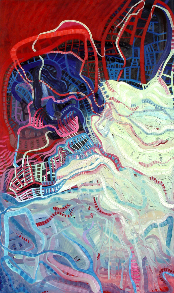 IS'NT IT OBVIOUS? 2005
OIl on canvas
80" x 48"