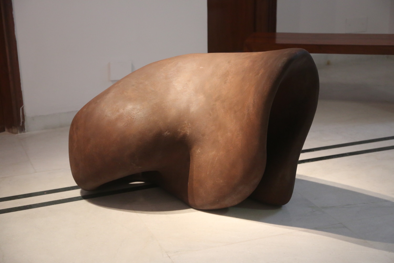 Body as shell, 2016-17
Iron powder and fiberglass
47" x 32" x 31"