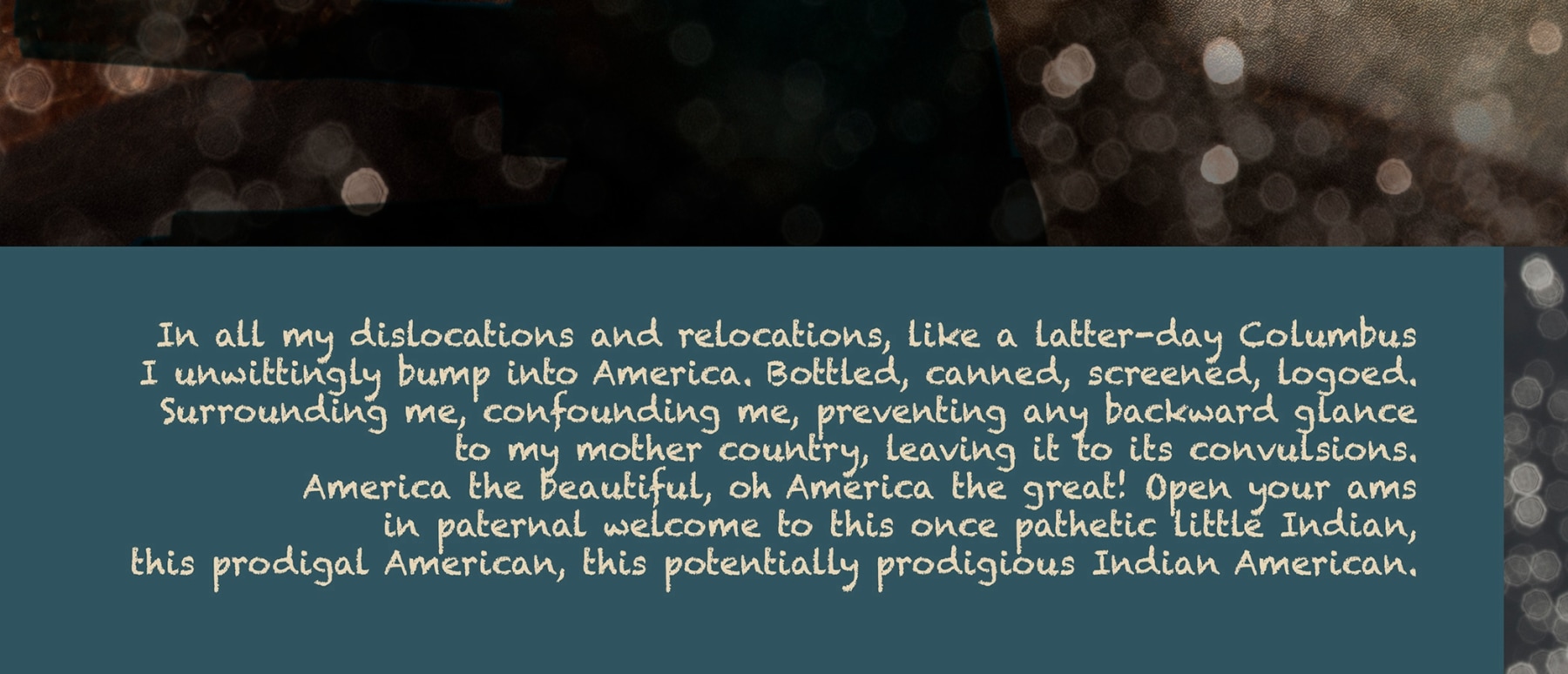 Pegged, Indian Aphorisms | 1992/2024 (Detail)