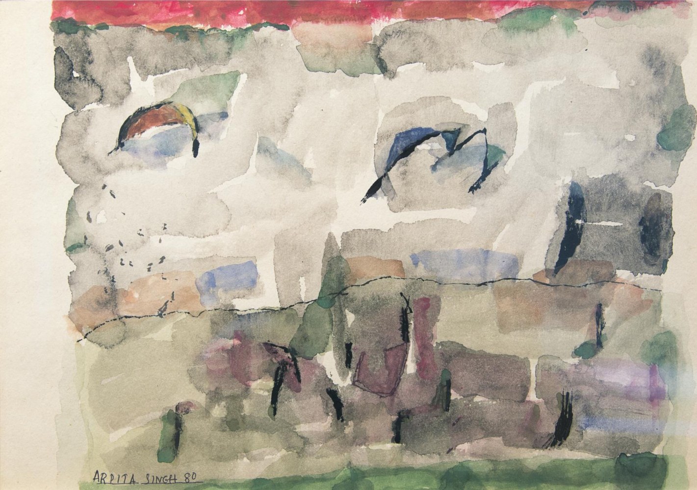 Untitled, 1980
Watercolor and ink on paper
13 3/4” x 17 1/2”
TG 3899