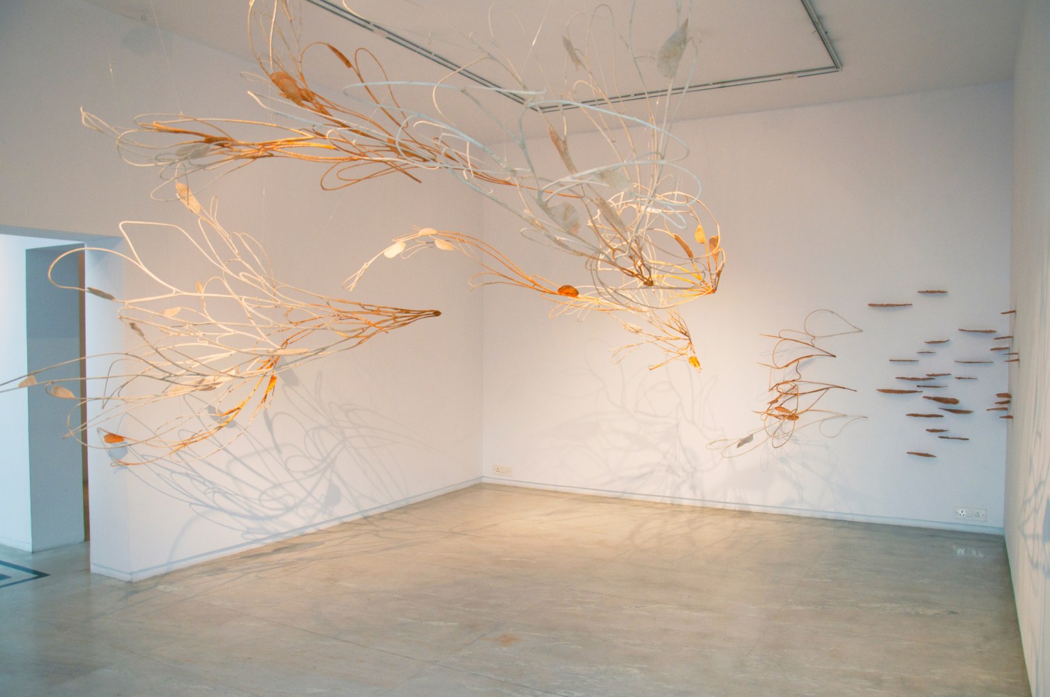 Scent of a Sound, 2010-2011

Stainless steel, muslin cloth, tamarind kernel powder paste and lacquer

Dimensions variable