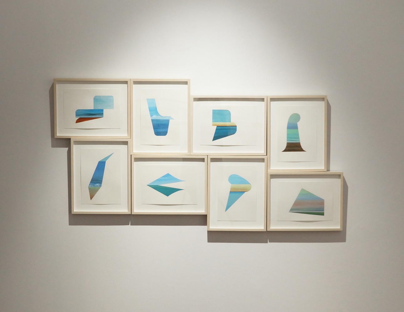I See Sea II, 2019
Acrylic on paper
12 1/2” x 15 3/4" (each of 8)
32” x 60 1/4” (overall) 