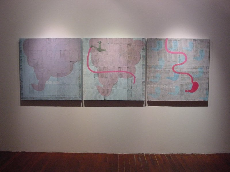 INSIDE / OUTSIDE, 2002
Oil on canvas
40" x 120"