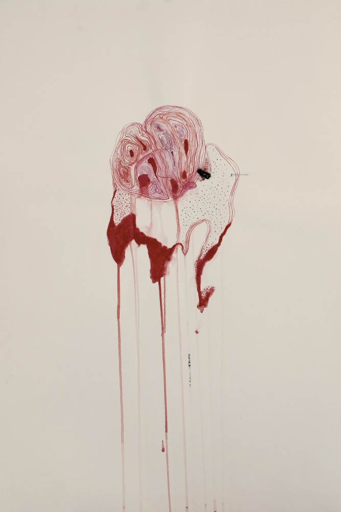 It flows like blood, 2020
Watercolor on paper
33” x 25.25”
TG 4664