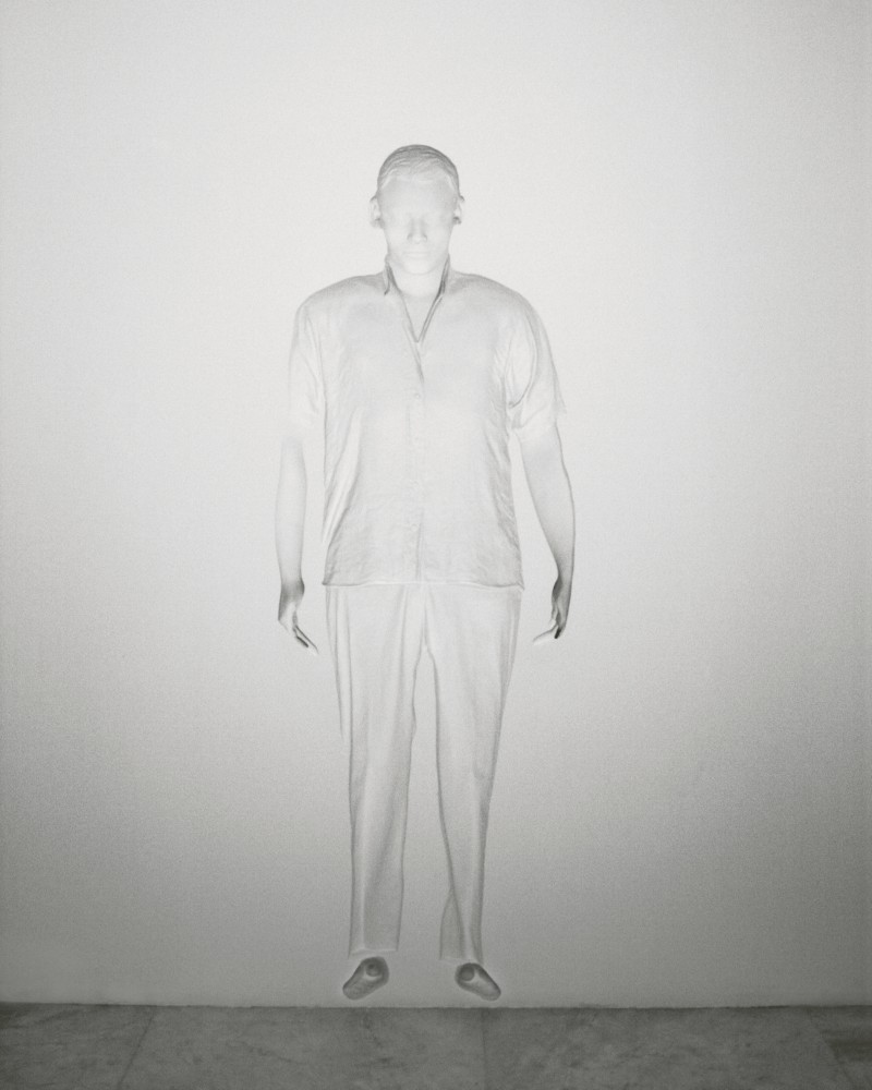 In, But Out, 2005
Fiberglass cast from self and acrylic
78″ x 32″ x 8″