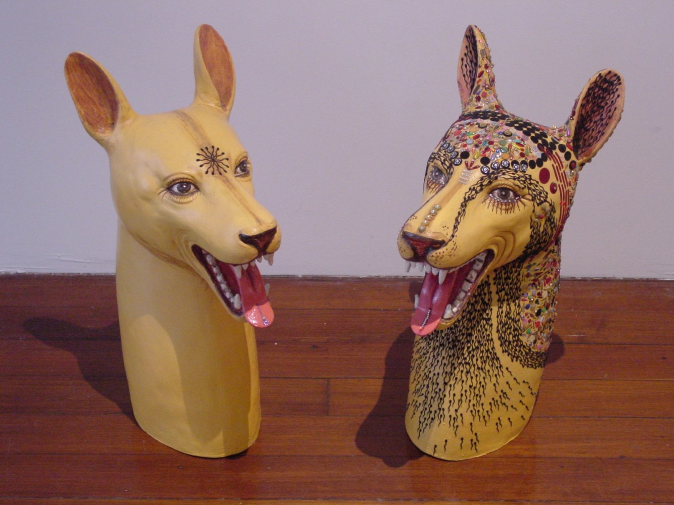 Bharti Kher
Bitch and Butch, 2001
Mixed media on fiberglass, 22" x 14" x 9 1/2" (Each)