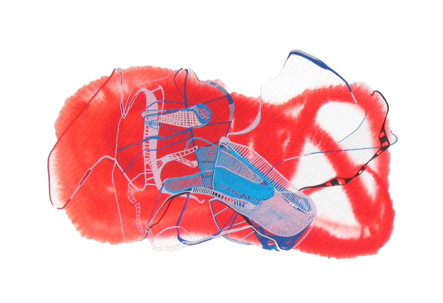 Something about it that... 2002
Gouache on paper
5" x 7"