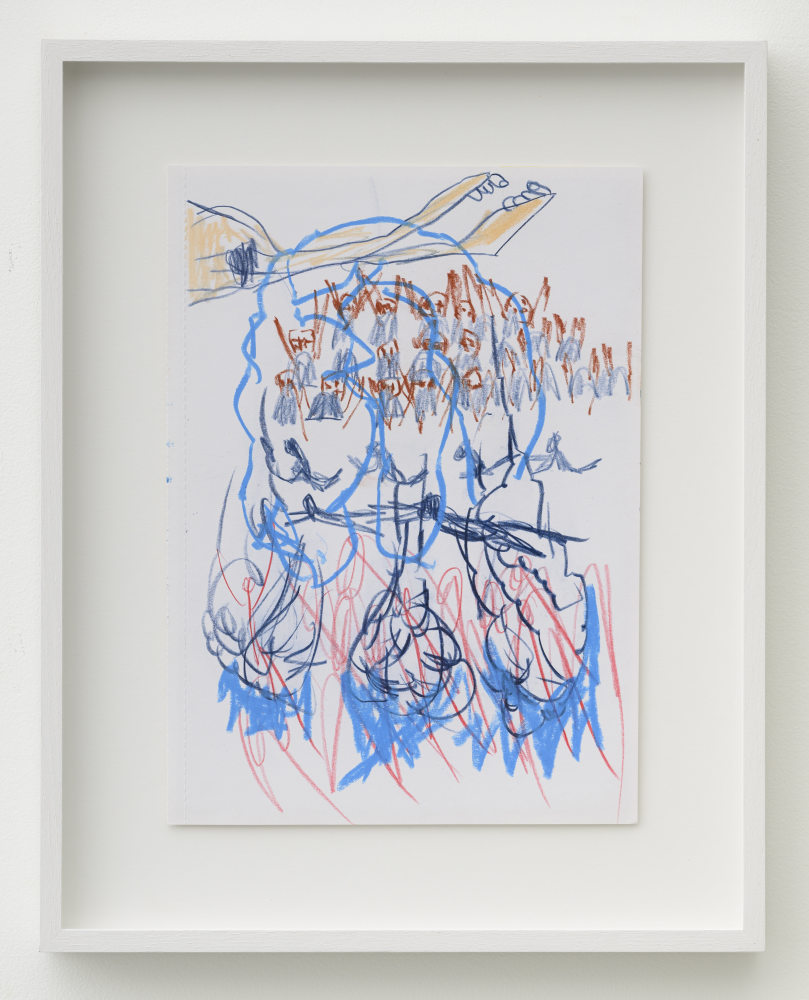 P&amp;eacute;lagie Gbaguidi

De-Fossilization Of The Look, Dialogue With Madonna Del Parto, 2018

Coloured charcoal and coloured pencil on paper

Frame: 40.8 x 32.5 cm (16.1 x 12.8 in.)

Unique