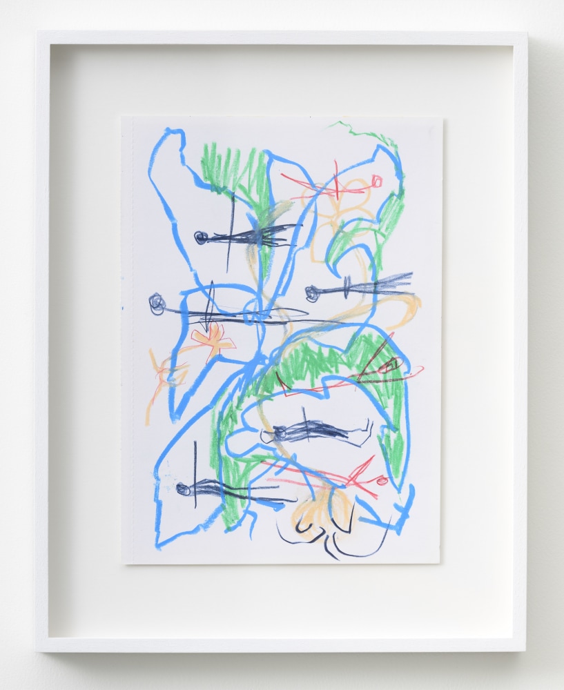 P&amp;eacute;lagie Gbaguidi

De-Fossilization Of The Look, Dialogue With Madonna Del Parto, 2018

Coloured charcoal and coloured pencil on paper

Frame: 40.8 x 32.5 cm (16.1 x 12.8 in.)

Unique
