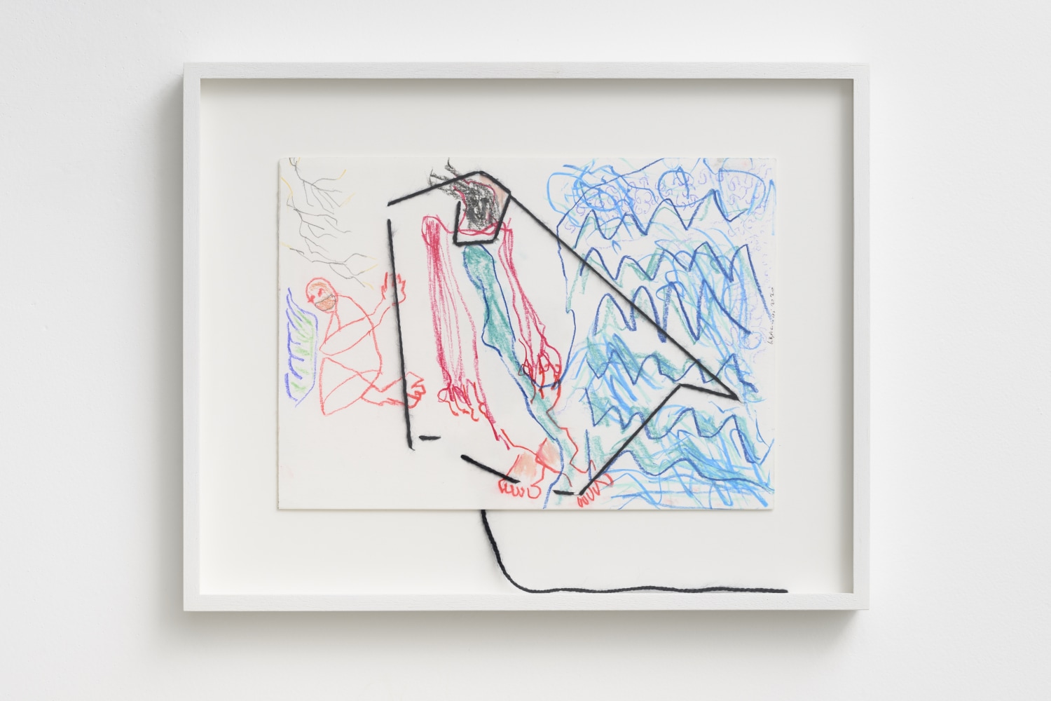 P&amp;eacute;lagie Gbaguidi

Care, 2020

Dry pastel and wool on paper

Frame: 32.1 x 41 cm (12.6 x 16.1 in.)

Unique