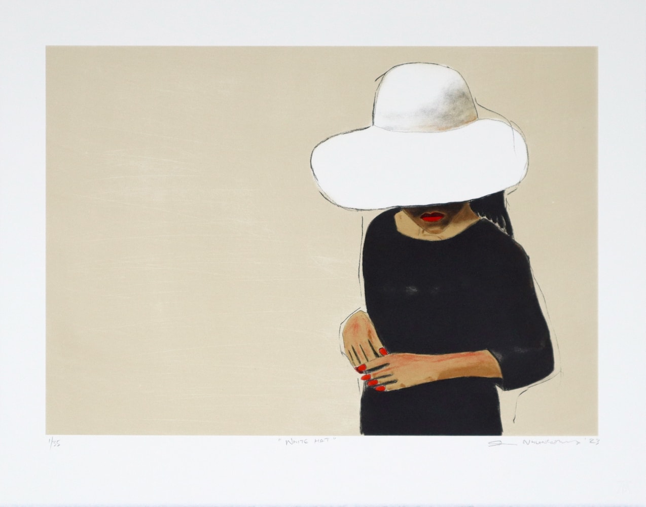 White Hat, 2023
Hand-printed lithograph

Image: 33 x 47 cm (13 x 18.5)

Paper: 43.5 x 55 cm (17 x 21.6)

STD 7/35

Enquire