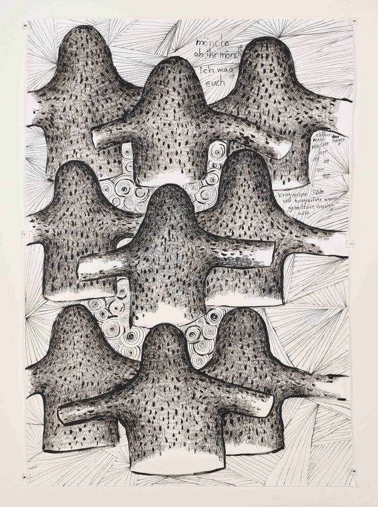 Farkhondeh Shahroudi

degrees of freedom 21, 2022

Felt pen and acrylic on paper

Work: 190 x 105 cm

Enquire