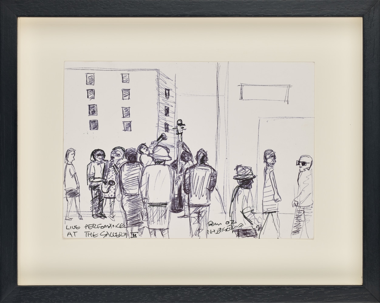 Live performance at the gallery II, 2002

Charcoal on paper&amp;nbsp;

Frame: 24.6 x 30.7 x 3.6 cm / 9.7 x 12.1 x 1.4 in.

Enquire