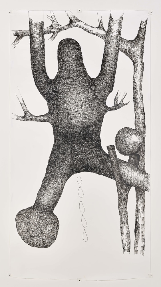 Farkhondeh Shahroudi

degrees of freedom 8, 2018

Felt pen and acrylic on paper

Work: 150 x 120 cm

Enquire