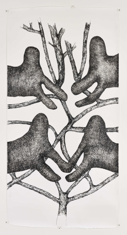 Farkhondeh Shahroudi

degrees of freedom 16, 2020

Felt pen and acrylic on paper

Work: 190 x 100 cm

Enquire