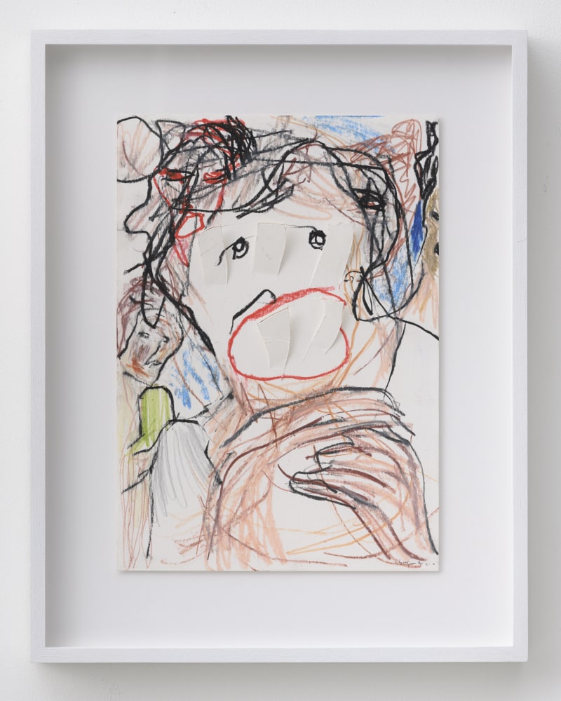 P&amp;eacute;lagie Gbaguidi

Care, 2020

Dry pastel on paper

Frame: 41 x 32.1 cm (16.1 x 12.6 in.)

Unique