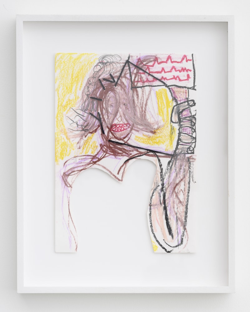 P&amp;eacute;lagie Gbaguidi

Care, 2020

Dry pastel and wool on paper

Frame: 42 x 33.5 cm (16.5 x 13.2 in.)

Unique