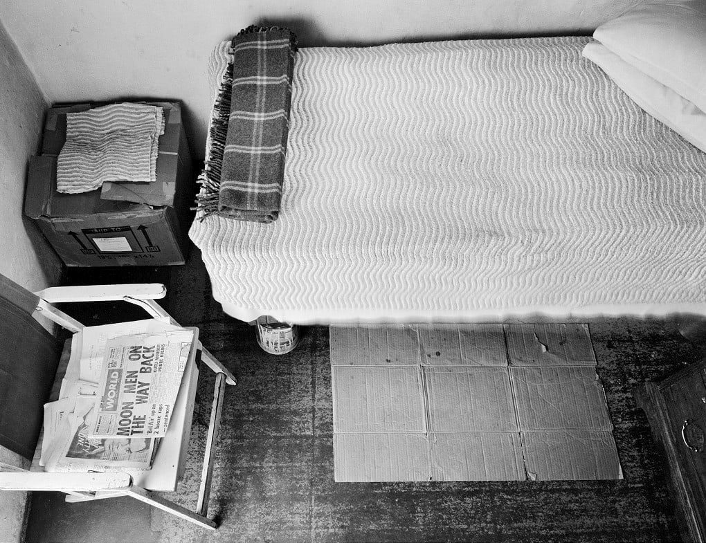 David Goldblatt
&amp;lsquo;The maid&amp;rsquo;s room&amp;rsquo;, Johannesburg, Transvaal (Gauteng), 24 July 1969 (4_0906), 1969
Silver gelatin hand print
Work: 25 x 31.8 cm / 9.8 x 12.5 in.
Frame: 47 x 53.7 cm / 18.5 x 21.1 in.

Enquire