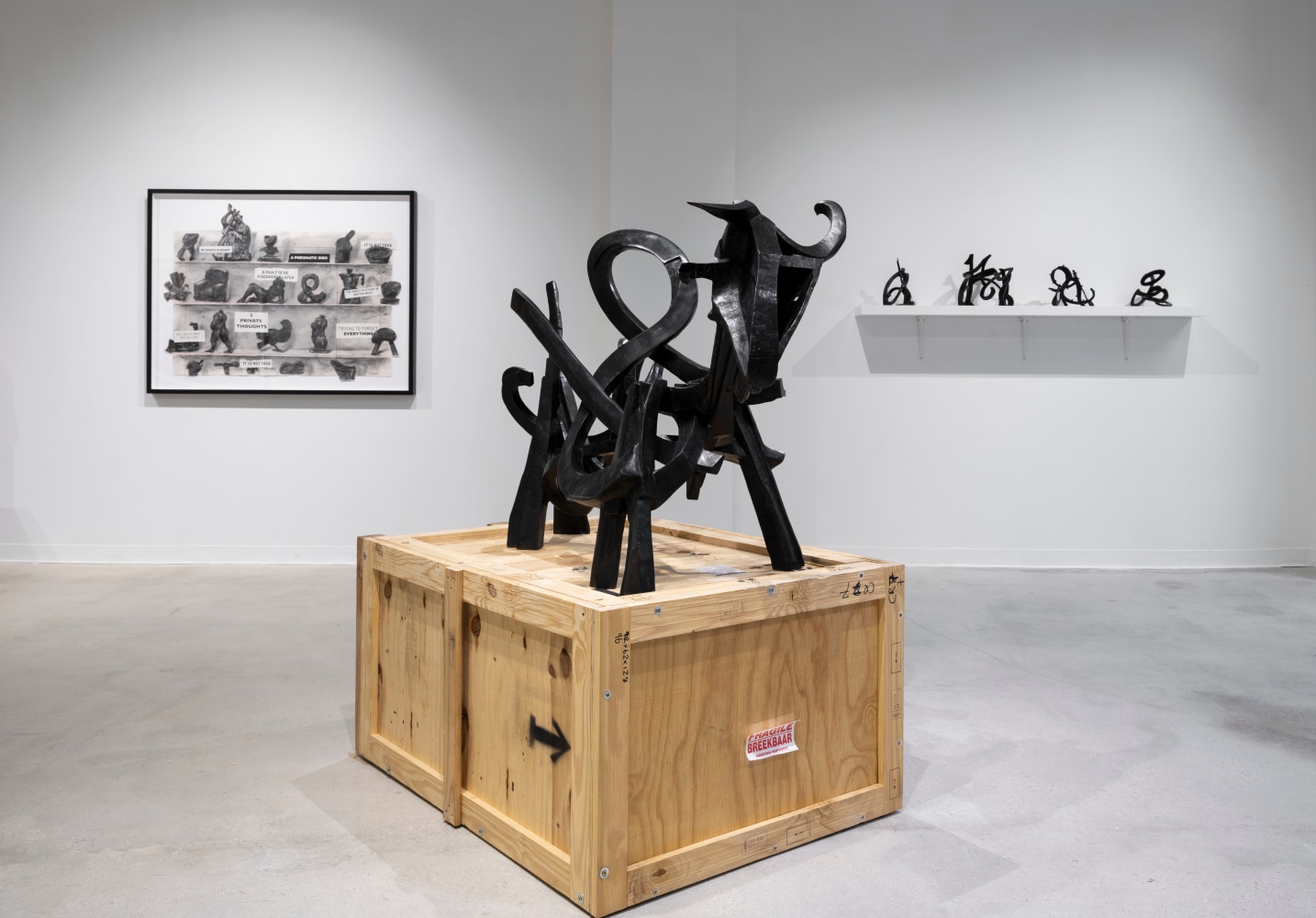 Installation views of&amp;nbsp;William Kentridge | Glyphs&amp;nbsp;at&amp;nbsp;Goodman Gallery Miami, 2021