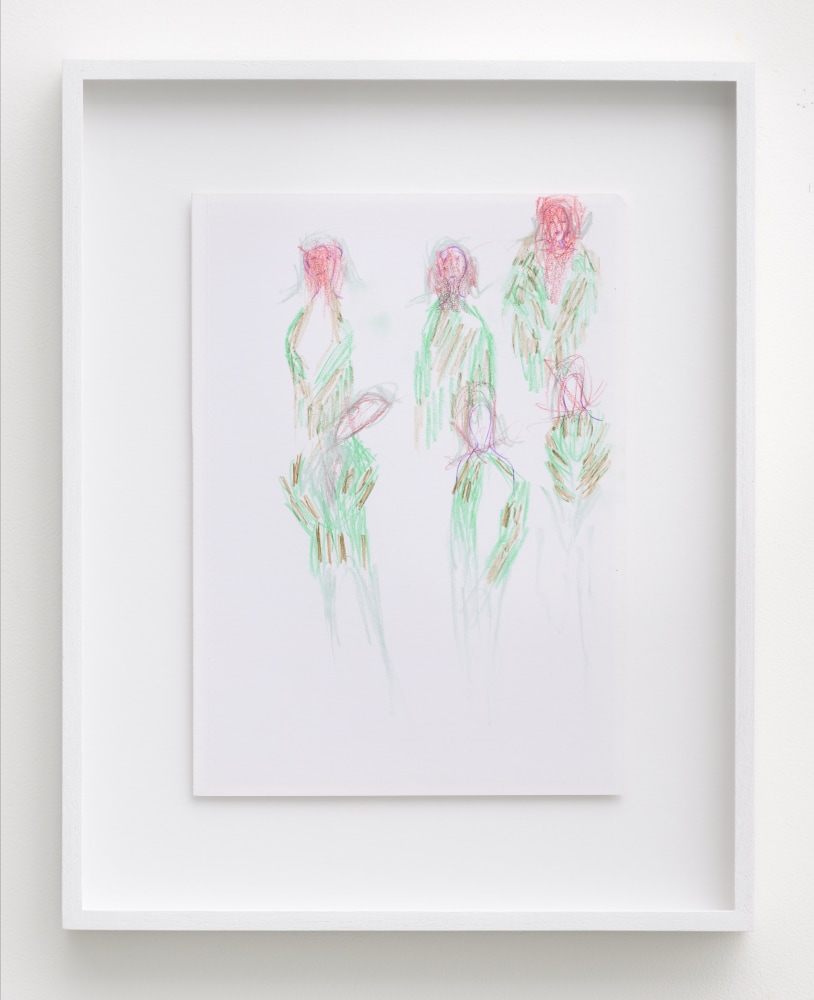 P&amp;eacute;lagie Gbaguidi

De-Fossilization Of The Look, Dialogue With Madonna Del Parto, 2018

Coloured charcoal and coloured pencil on paper

Frame: 42.8 x 34 cm (16.9 x 13.4 in.)

Unique