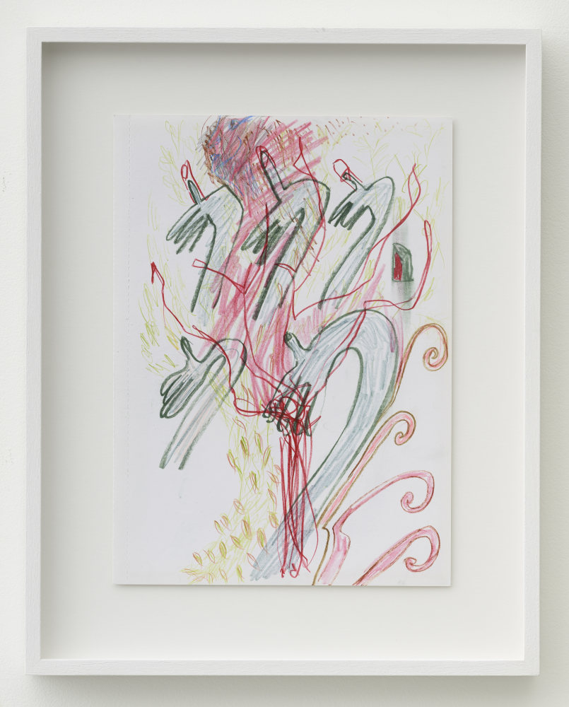 P&amp;eacute;lagie Gbaguidi

De-Fossilization Of The Look, Dialogue With Madonna Del Parto, 2018

Coloured charcoal and coloured pencil on paper

Frame: 40.8 x 32.5 cm (16.1 x 12.8 in.)

Unique