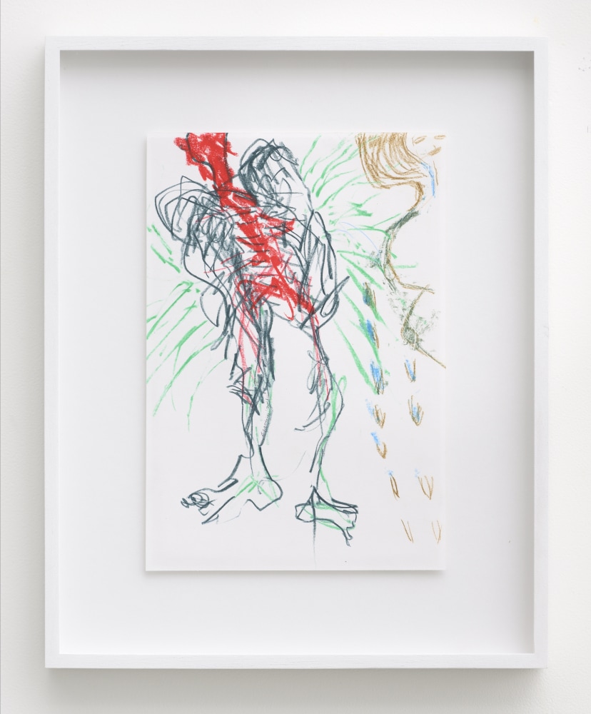 P&amp;eacute;lagie Gbaguidi

De-Fossilization Of The Look, Dialogue With Madonna Del Parto, 2018

Coloured charcoal and coloured pencil on paper

Frame: 42.8 x 34 cm (16.9 x 13.4 in.)

Unique
