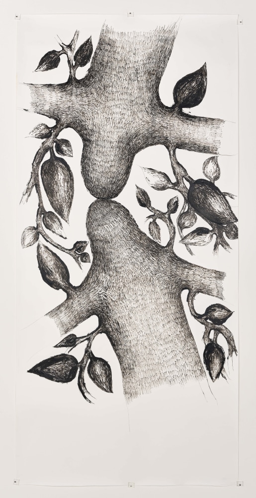 Farkhondeh Shahroudi

degrees of freedom 17, 2020

Felt pen and acrylic on paper

Work: 190 x 100 cm

Enquire