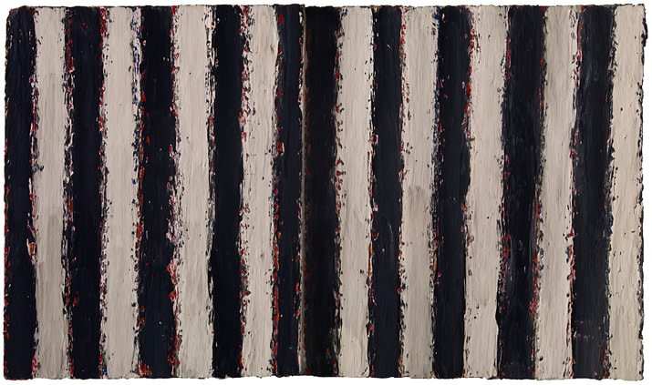 Sean Scully, Solomon, 1982, Oil on board,&amp;nbsp;17.8 x 31.1 cm / 7 x 12.25 in