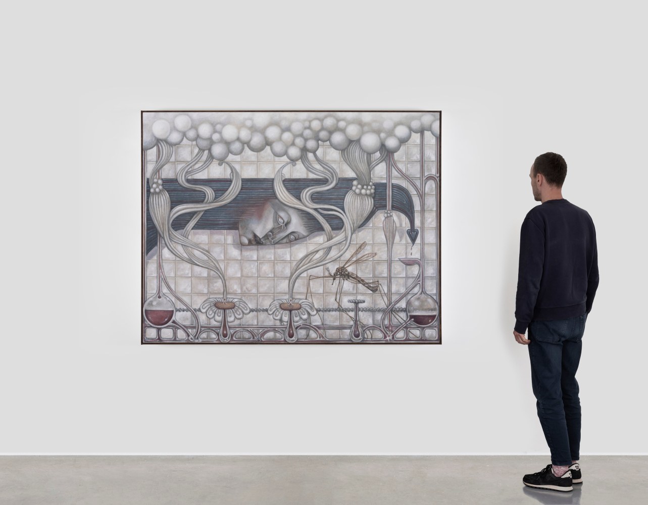 Justin Fitzpatrick
Perfume Pollen Plasma,&amp;nbsp;2024
oil on linen, oak frame
140 x 180 cm / 55.1 x 70.9 in
142 x 182 x 2.6 cm / 55.9 x 71.7 x 1 in framed