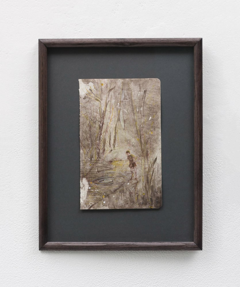 Elizabeth Magill, circles, undated mixed media on paper 34 x 26 cm / 13.4 x 10.2 in framed&amp;nbsp;