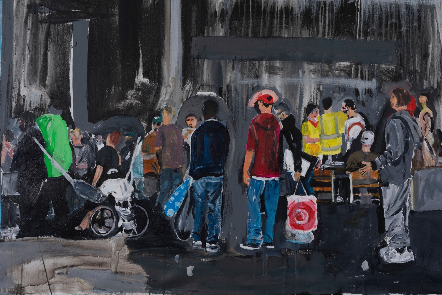 Brian Maguire&amp;nbsp;
Soup Kitchen USA,&amp;nbsp;2023
acrylic on canvas
200 x 200 cm / 78.7 x 78.7 in