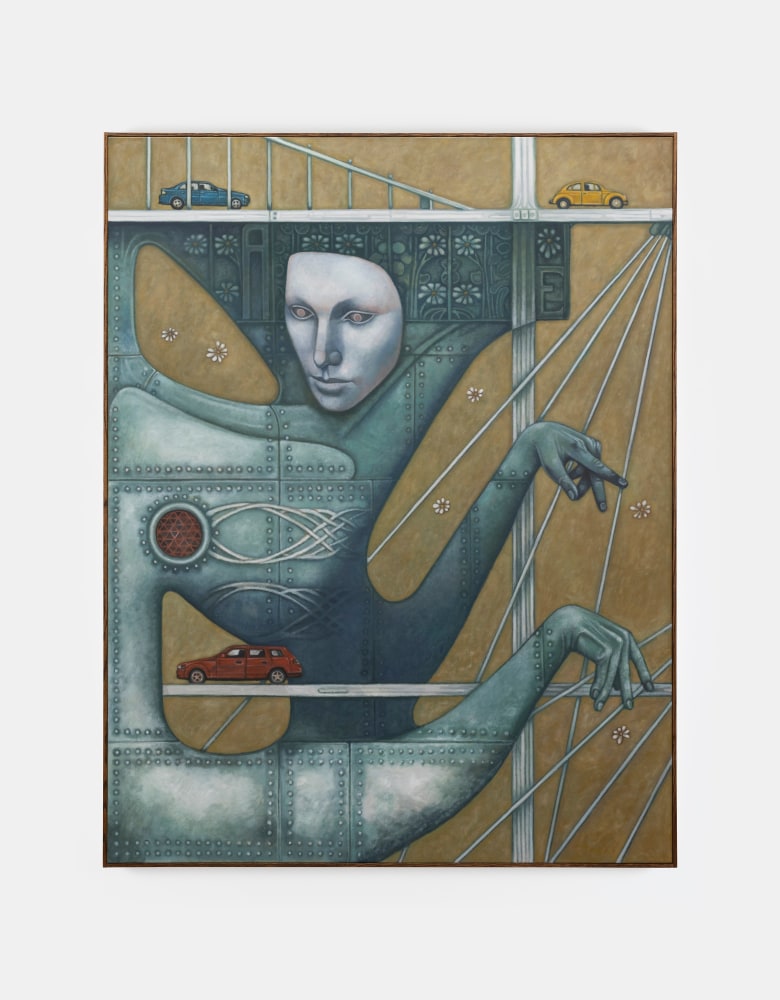 Justin Fitzpatrick

Aeolian Harp Suspension Bridge,&amp;nbsp;2024

oil on linen, oak frame

183 x 143 cm / 72 x 56.3 in framed