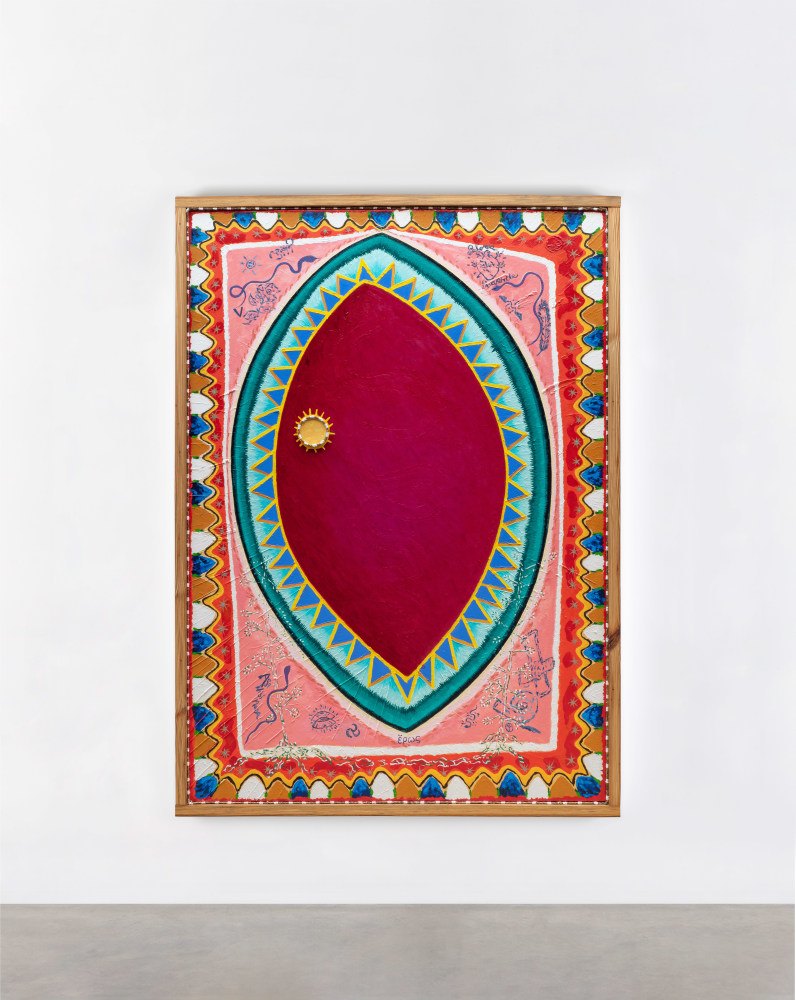 Daniel Rios Rodriguez&amp;nbsp;
Cycles of Existential Rhyme, 2020-21
oil, rope , nails and wood on canvas&amp;nbsp;
180.3 x 129.5 cm / 71 x 51 in&amp;nbsp; &amp;nbsp;

&amp;nbsp;