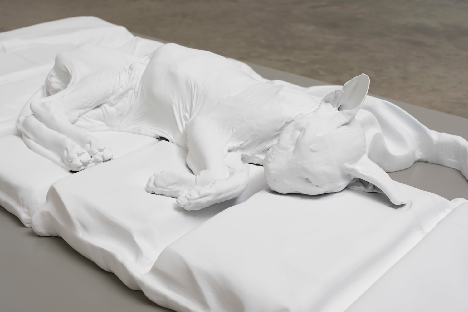 Ailbhe N&amp;iacute; Bhriain&amp;nbsp;
We have reached a certain depth (II) 2023
resin, polyurethane, enamel, acrylic
22 x 172 x 74 cm / 8.7 x 67.7 x 29.1 in&amp;nbsp;
10 x 180 x 121 cm /&amp;nbsp;3.9 x 70.9 x 47.6 in plinth