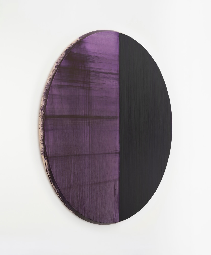 Callum Innes, Untitled Lamp Black / Deep Violet, 2023
