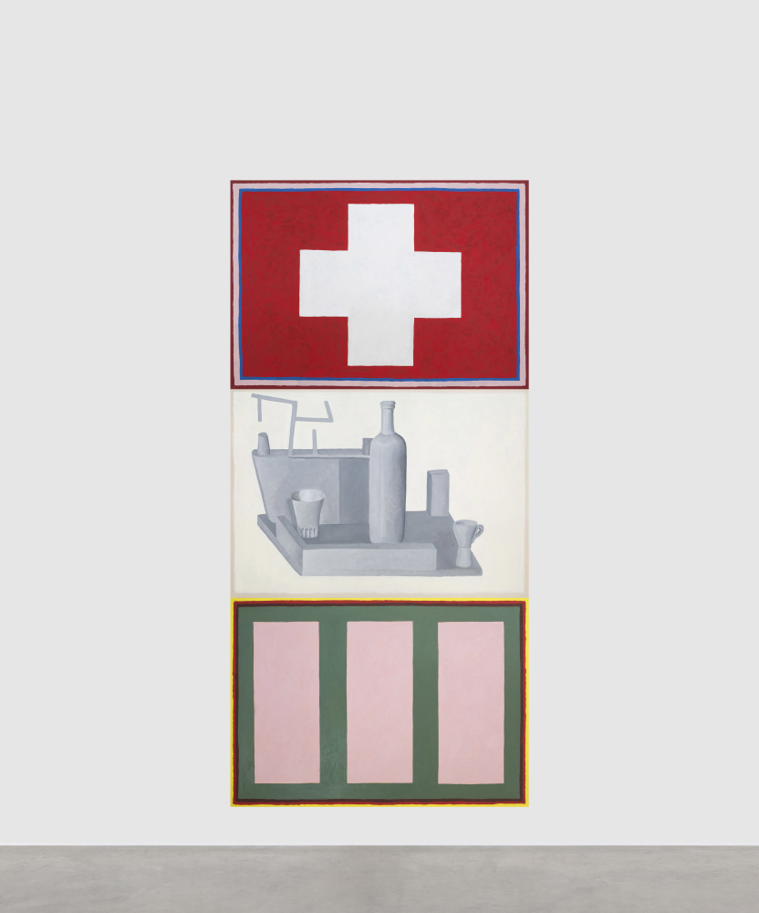 Nathalie du Pasquier
Swiss life 2022
3 elements, oil on paper
210 x 100 cm / 82.7 x 39.4 in total &amp;nbsp;