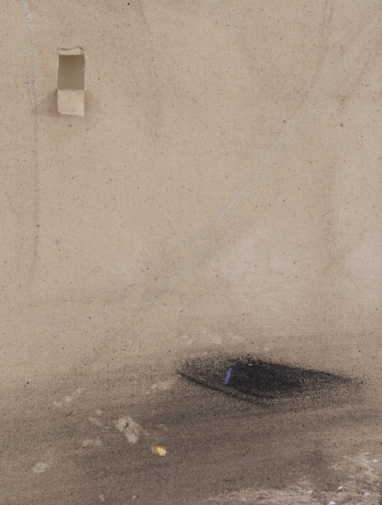 Merlin James
Notch Frame, 2023-24
acrylic and mixed materials
48 x 35 cm / 18.9 x 13.8 in
DETAIL