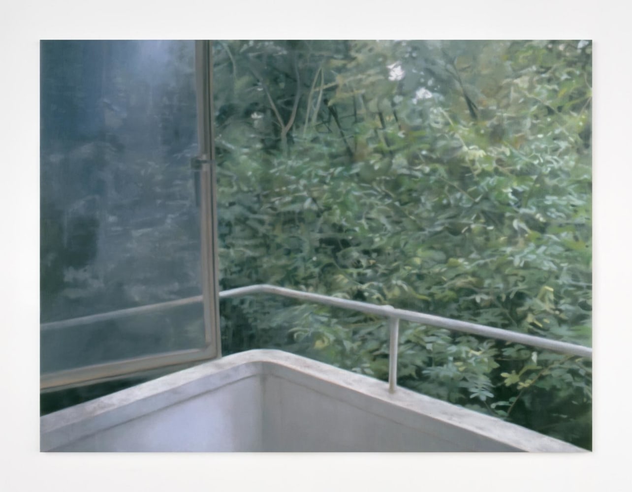 Walter Gropius&amp;rsquo; Balcony&amp;nbsp;2002&amp;nbsp;oil on linen&amp;nbsp;110 x 146 cm / 43.3 x 57.5 in &amp;nbsp;