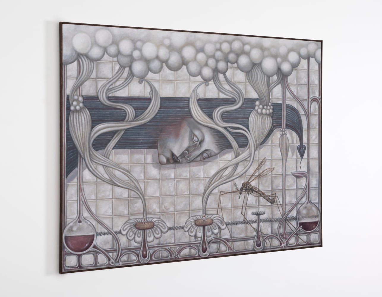 Justin Fitzpatrick
Perfume Pollen Plasma,&amp;nbsp;2024
oil on linen, oak frame
140 x 180 cm / 55.1 x 70.9 in
142 x 182 x 2.6 cm / 55.9 x 71.7 x 1 in framed