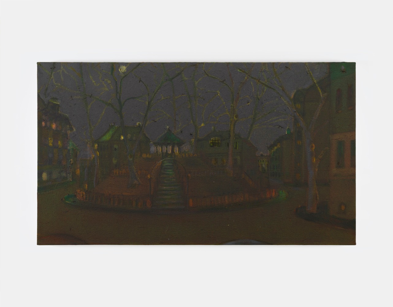Merlin James&amp;nbsp;

Bandstand, Night,&amp;nbsp;2024-25

acrylic and graphite on canvas

47.5 x 83.5 cm / 18.7 x 32.9 in&amp;nbsp; &amp;nbsp;