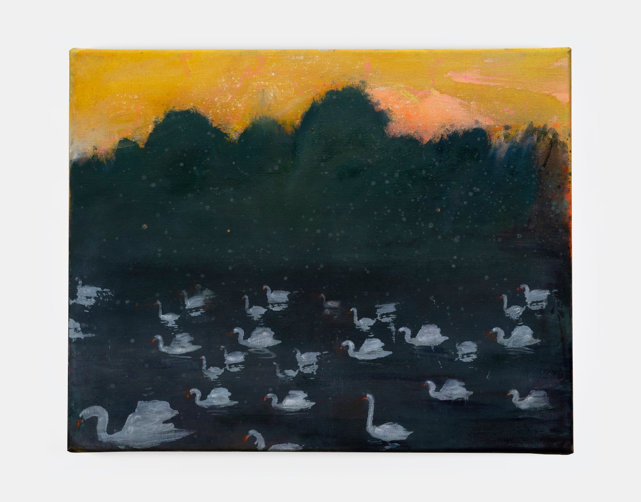 Elizabeth Magill&amp;nbsp;

Lamentation (of swans),&amp;nbsp;2025

oil on canvas

41 x 51 cm / 16.1 x 20.1 in&amp;nbsp; &amp;nbsp;