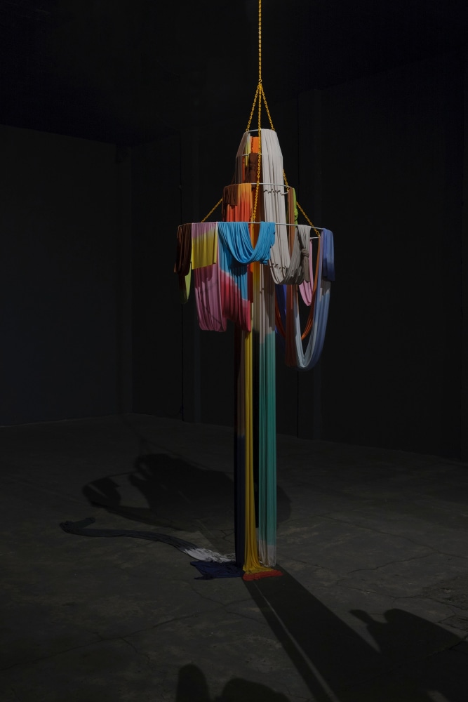 Isabel Nolan&amp;nbsp;

The Light Poured Out Of You, 2016

mild steel, paint, fabric and dye

300 x 134 x 134 cm approx.

118.1 x 52.8 x 52.8 in approx