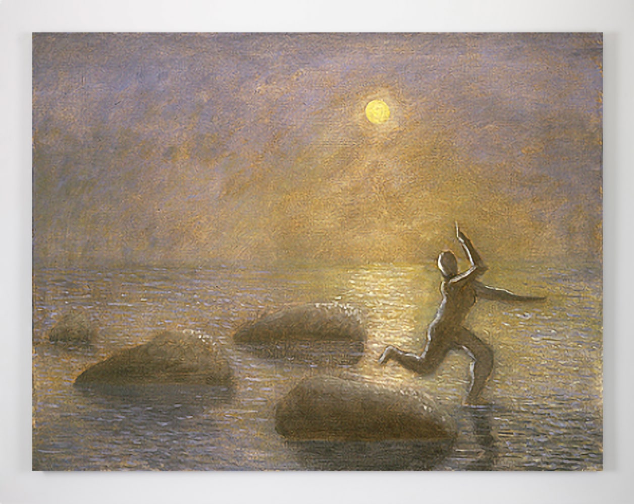 Stephen McKenna&amp;nbsp;
Sea with Jumping Figure,&amp;nbsp;2001
oil on canvas
50 x 65 cm / 19.7 x 25.6 in&amp;nbsp; &amp;nbsp;
&amp;nbsp;