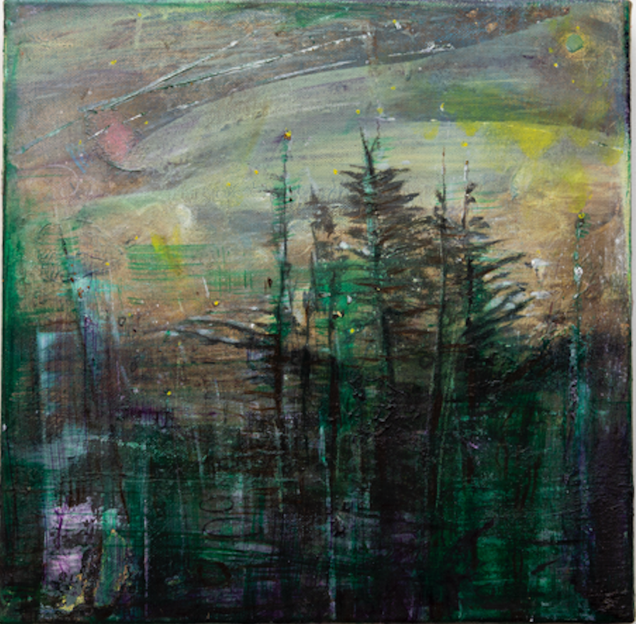 Elizabeth Magill, Late, oil on canvas, 2015-17, 31 x 31 cm