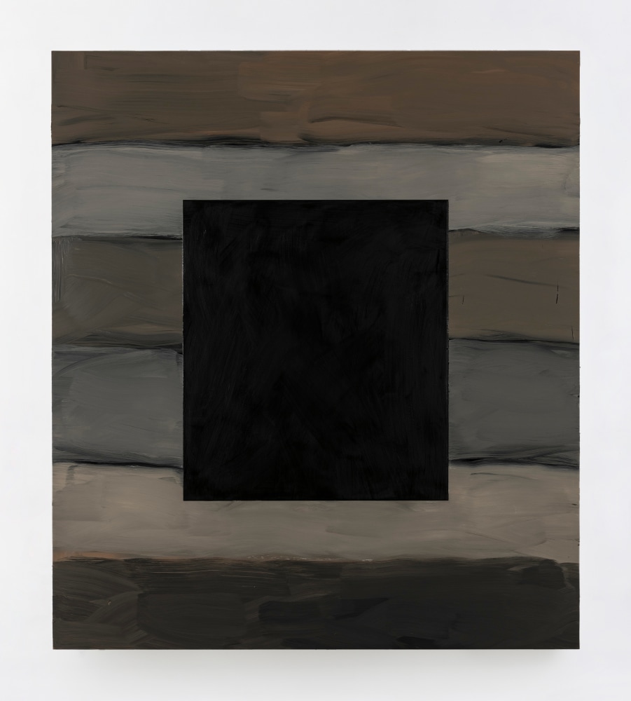 Black Window Grey Land 
2020
oil on aluminium
215.9 x 190.5 cm / 85 x 75 in &amp;nbsp;&amp;nbsp;