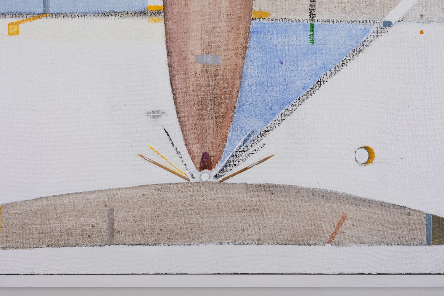 Merlin James&amp;nbsp;
Untitled,&amp;nbsp;2018-21
mixed materials
88 x 194 x 5 cm / 34.6 x 76.4 x 2 in&amp;nbsp;