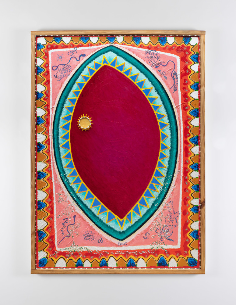 Daniel Rios Rodriguez&amp;nbsp;
Cycles of Existential Rhyme, 2020-21
oil, rope , nails and wood on canvas&amp;nbsp;
180.3 x 129.5 cm / 71 x 51 in&amp;nbsp; &amp;nbsp;

&amp;nbsp;